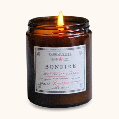 The Rustic House Bonfire Glass Candle