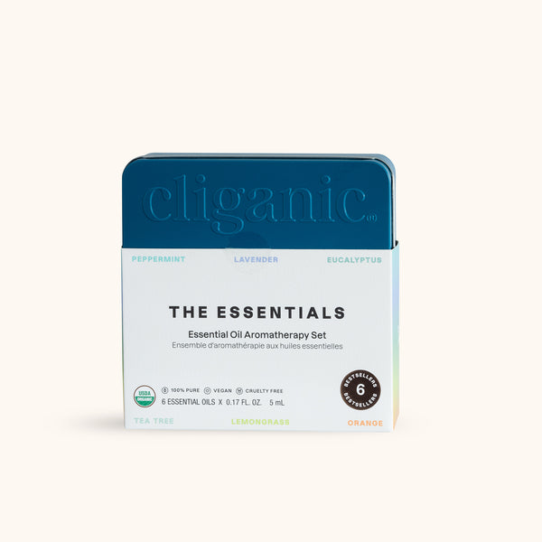Cliganic The Essentials Essential Oil Aromatherapy Set