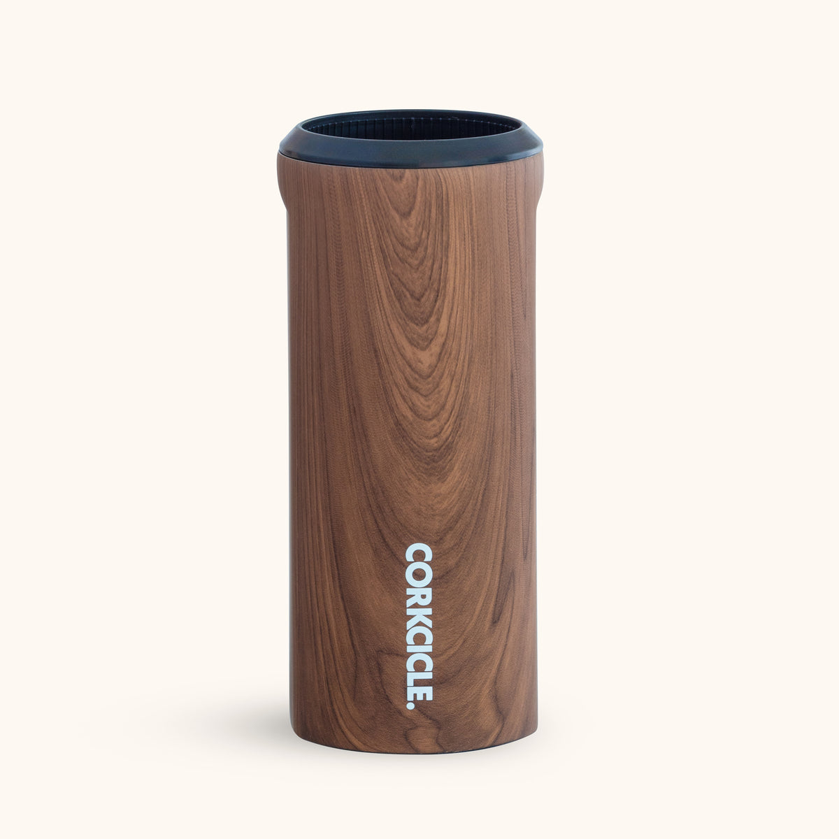 Corkcicle Slim Can Cooler – Walnut Wood