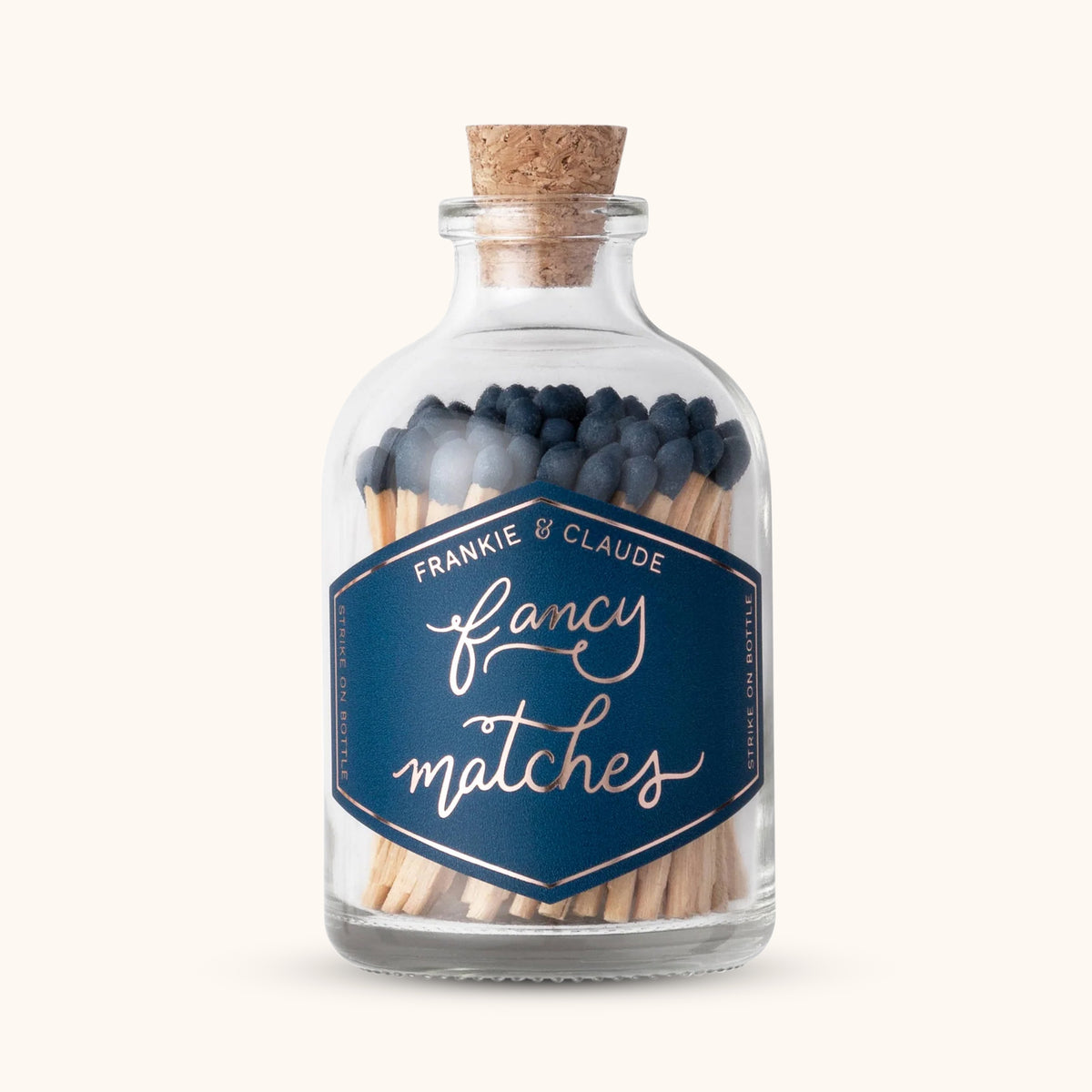 Frankie & Claude Forest Blue Matches in Glass Jar – Coastal & Summer Decor