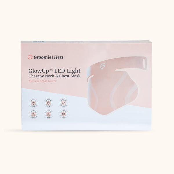 Groomie Hers GlowUp LED Light Therapy Neck & Chest Mask