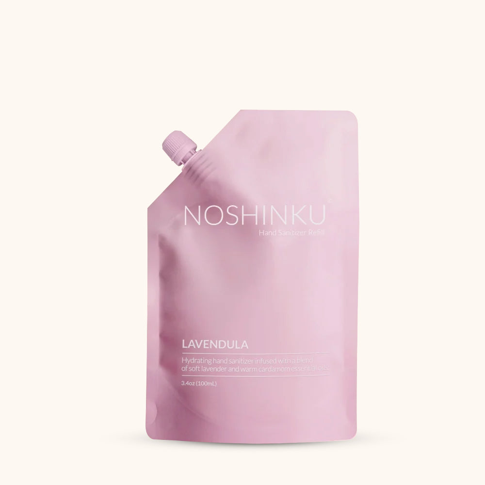 Noshinku Lavender Nourishing Hand Sanitizer Mini Travel Refill Pouch