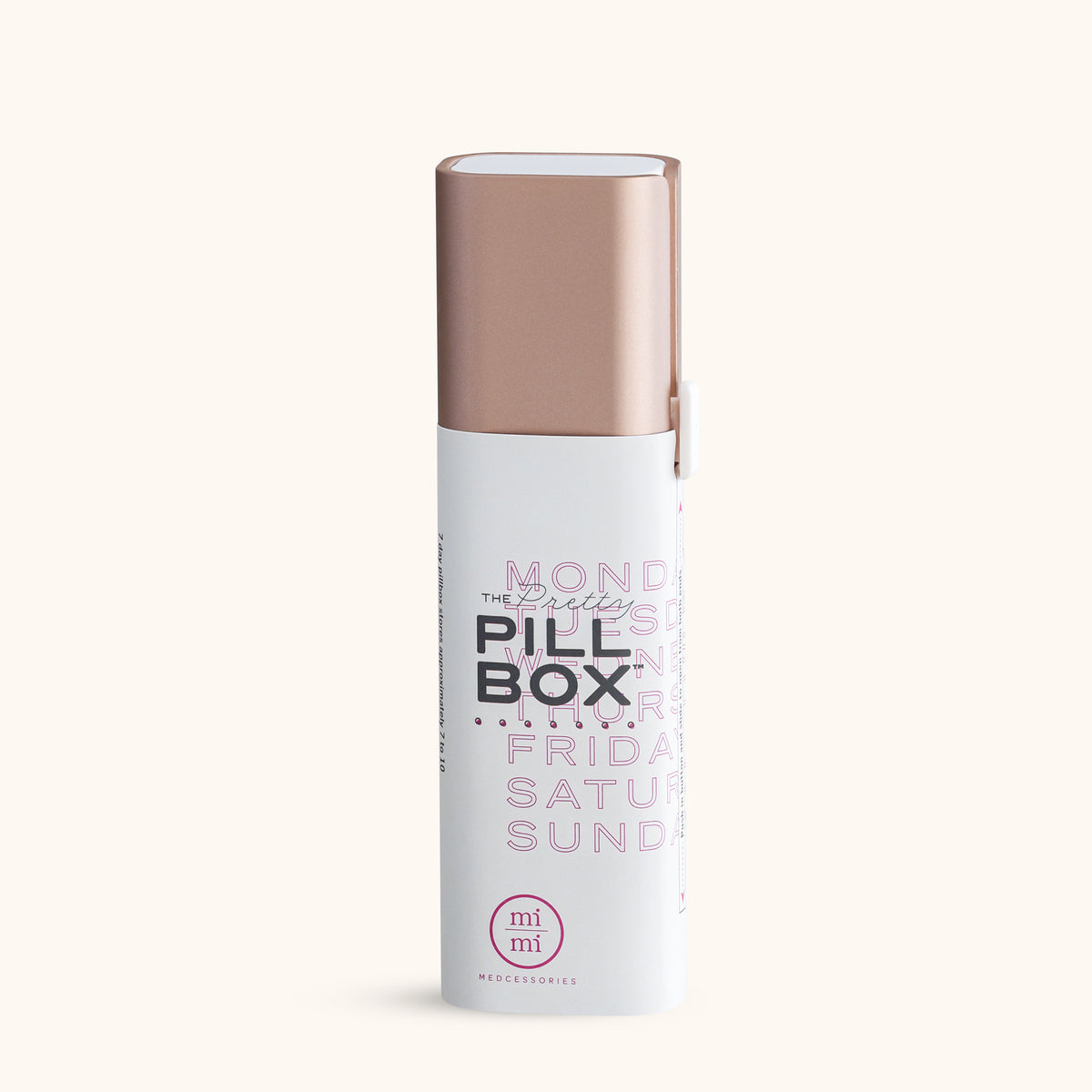 Mimi Merchandise The Pretty Pill Box (rose gold)