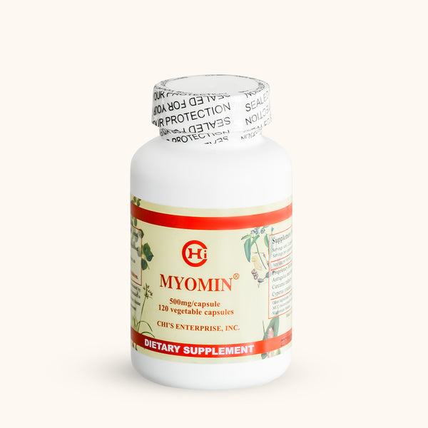 Myomin supplement capsules for estrogen balance and natural hormonal support