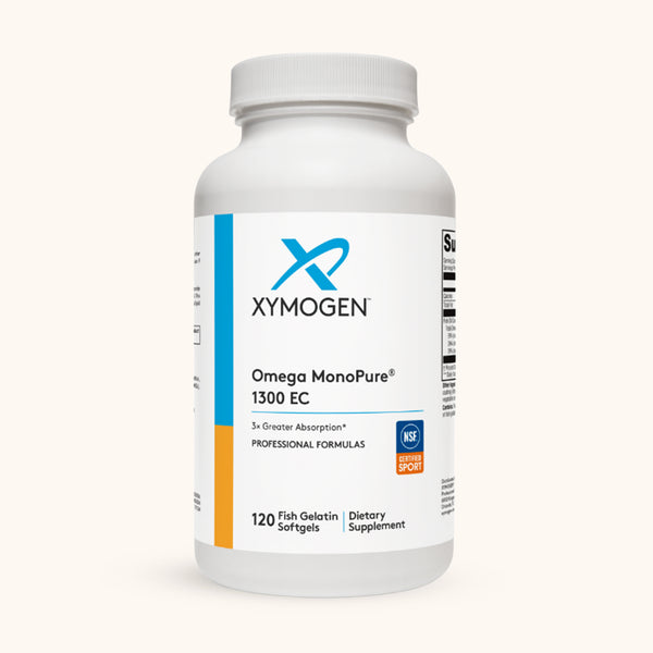 Omega MonoPure 1300 EC enteric-coated softgels with MaxSimil technology for 3x higher Omega-3 absorption and zero fishy reflux.