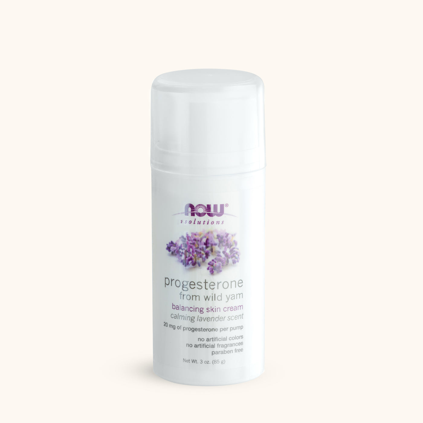 NOW Solutions Natural Progesterone Cream for hormonal balance and skin support