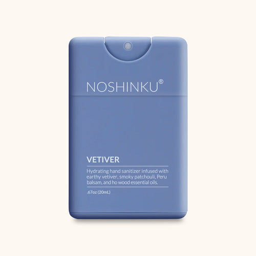 Noshinku Refillable Vetiver Patchouli Hydrating Pocket Hand Sanitizer