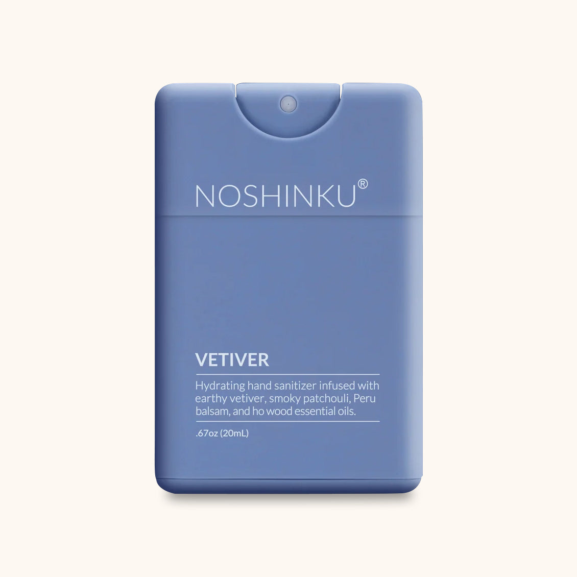 Noshinku Refillable Vetiver Patchouli Hydrating Pocket Hand Sanitizer