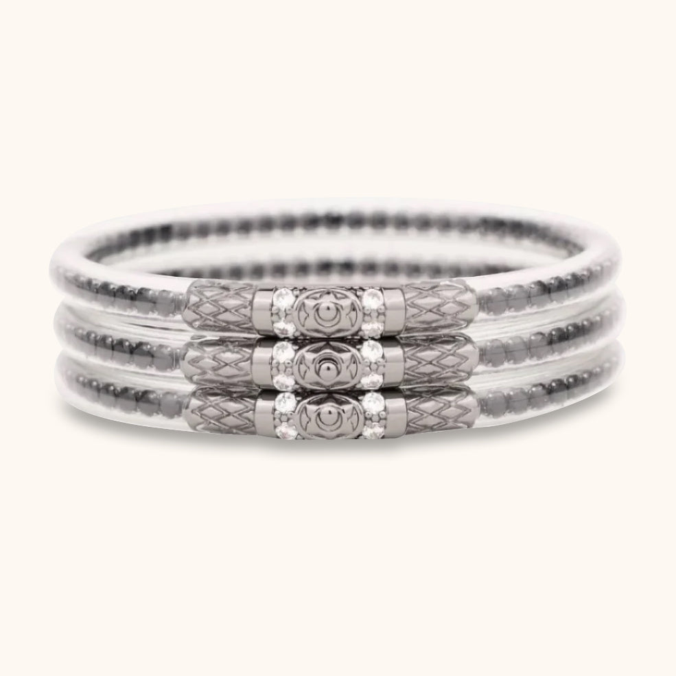 BuDhaGirl Three Queens All Weather Bangles (Set of 4)