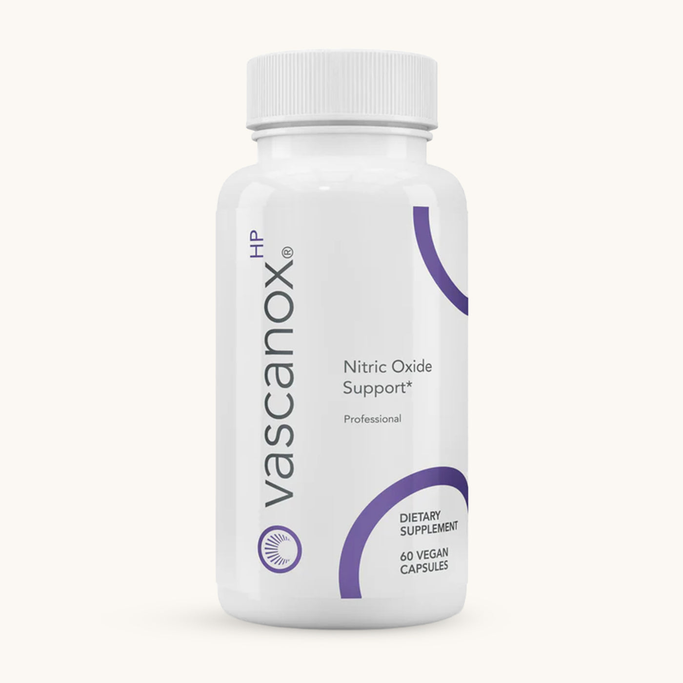 Calroy Vascanox HP supplement bottle for nitric oxide and cardiovascular support