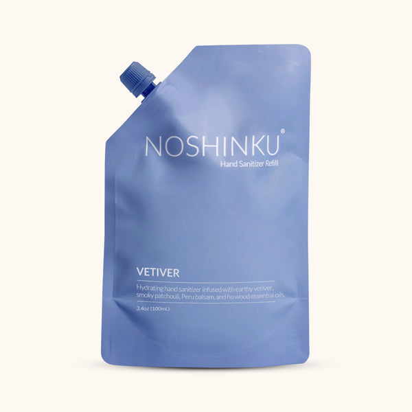 Noshinku Vetiver Patchouli Nourishing Hand Sanitizer Refill Pouch